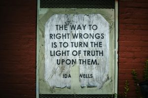 Quote about truth and wrongs by ida wells.